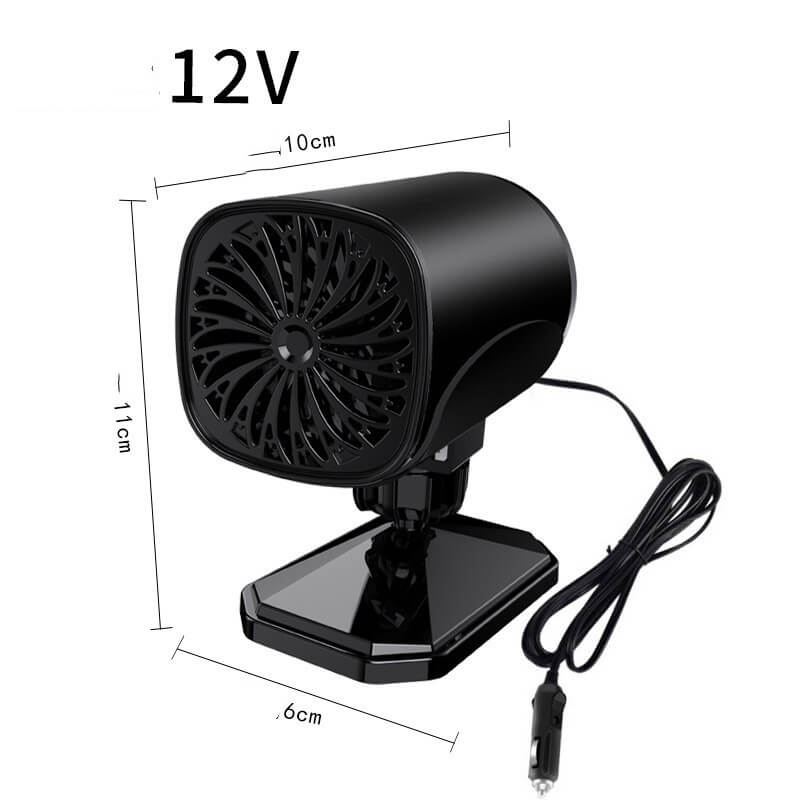 12V electric car heater black
