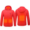 4 zones Red USB heated jacket