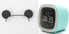 smart desk clock with thermometer and calendar blue and mickey head wear