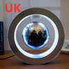 UK dark blue levitating desk globe with LED illumination