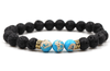 Yoga meditation lava stone bracelet