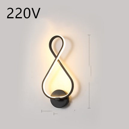 Nordic minimalist LED wall lamp 220V