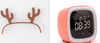 smart desk clock with thermometer and calendar orange and fawn ead wear
