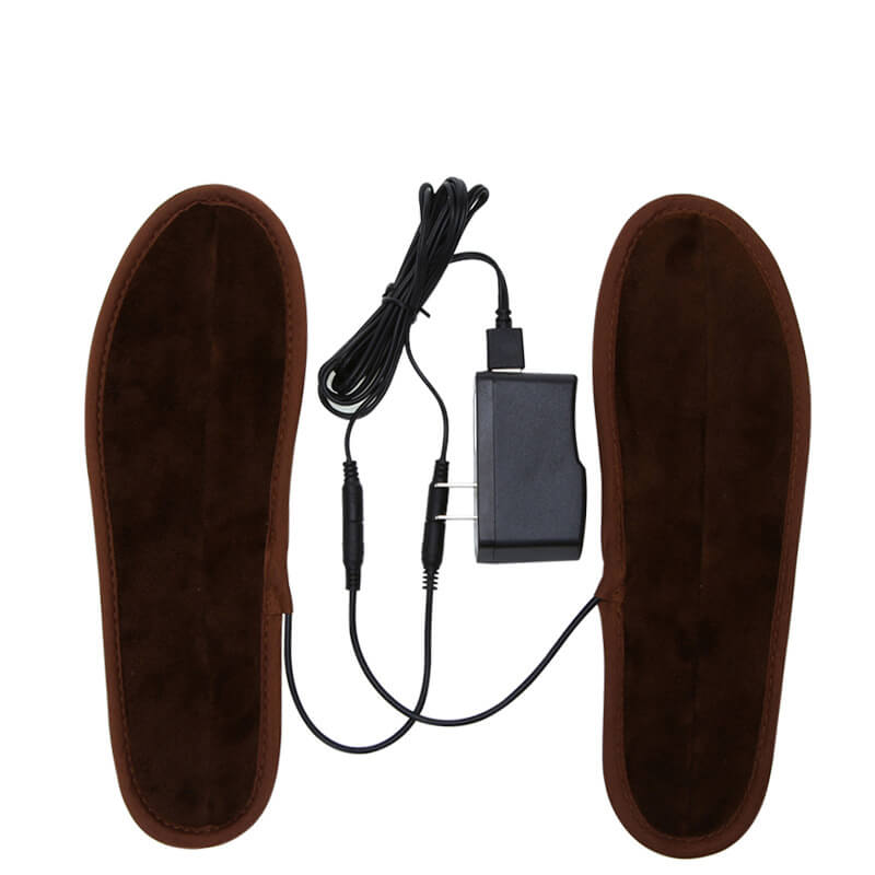 Walkable battery heated insoles