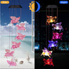 outdoor solar wind chime lamp flying pigs design
