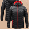 USB charging heated jacket black