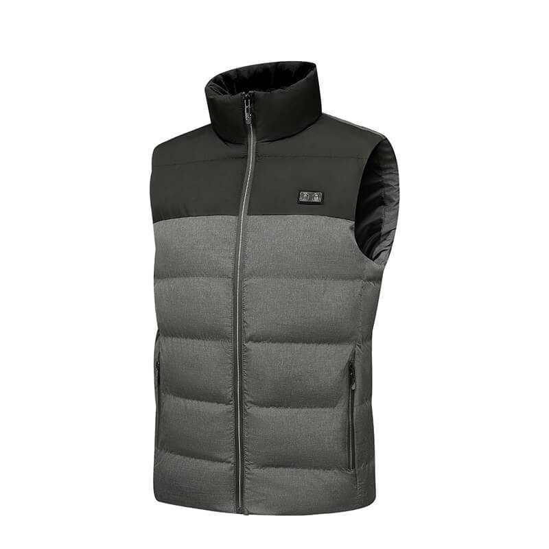Unisex heated cotton vest front view