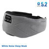 Sleep mask with white noise tracks grey