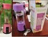 travel smoothie maker purple and pink