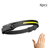 COB LED Headlamp – 270° Wide-Angle & Induction Sensor