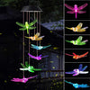 outdoor solar wind chime lamp dragonfly design