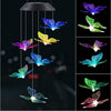 outdoor solar wind chime lamp butterfly design