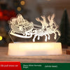 Christmas acrylic LED night lamp