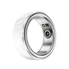 Silver smart health ring