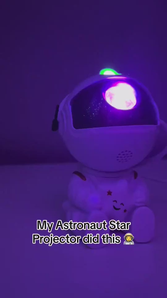 Astronaut star projector lamp.mp4