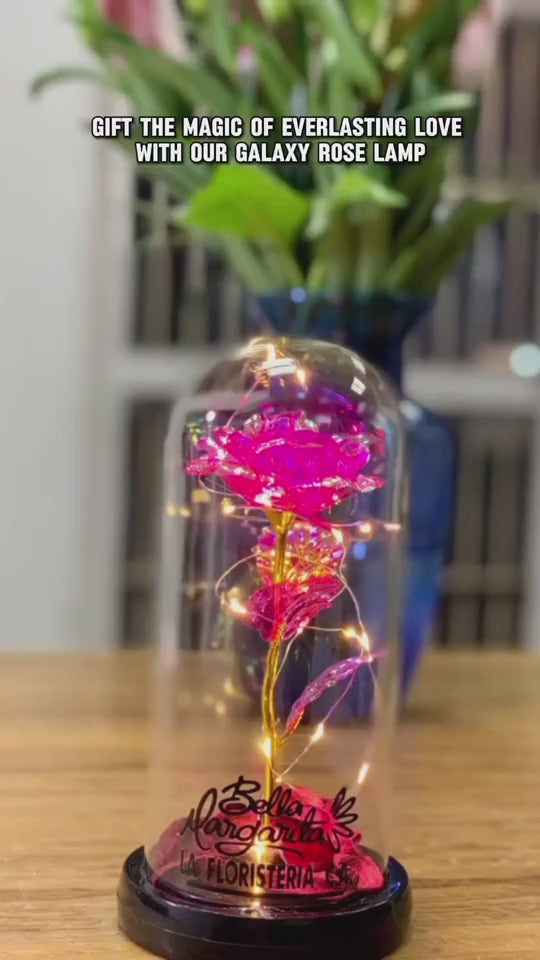 Romantic LED rose ornament