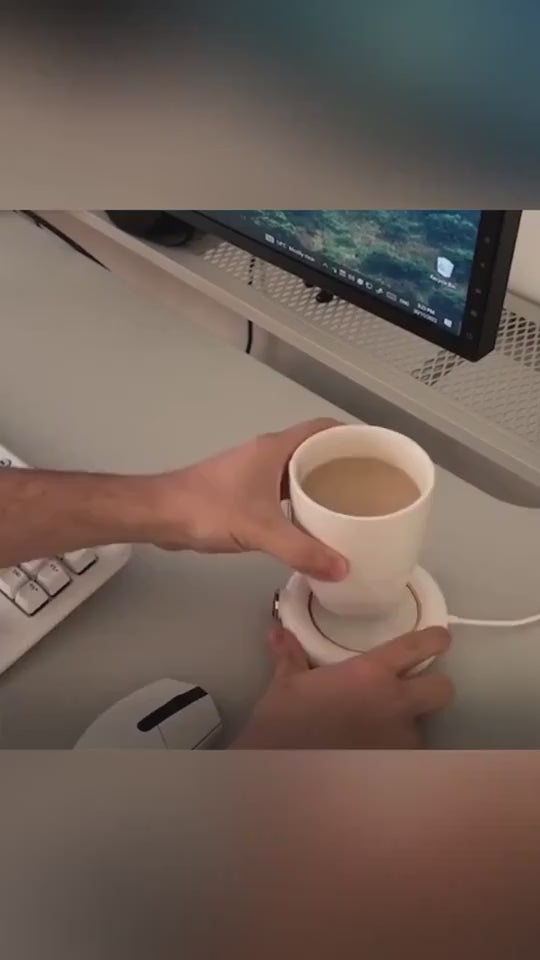 USB heating base close-up