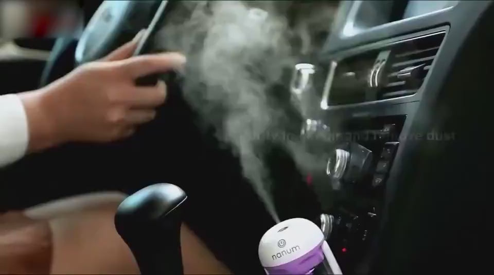 Mini 12V Car Steam Humidifier Air Purifier Aroma D