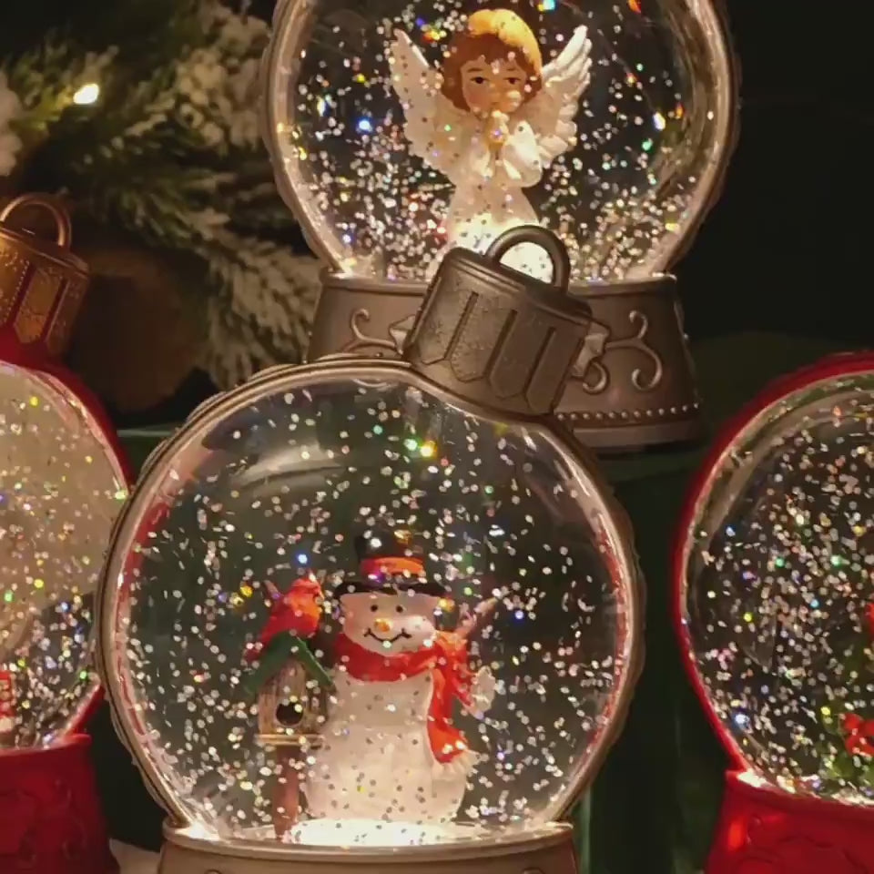 festive LED light old man figure